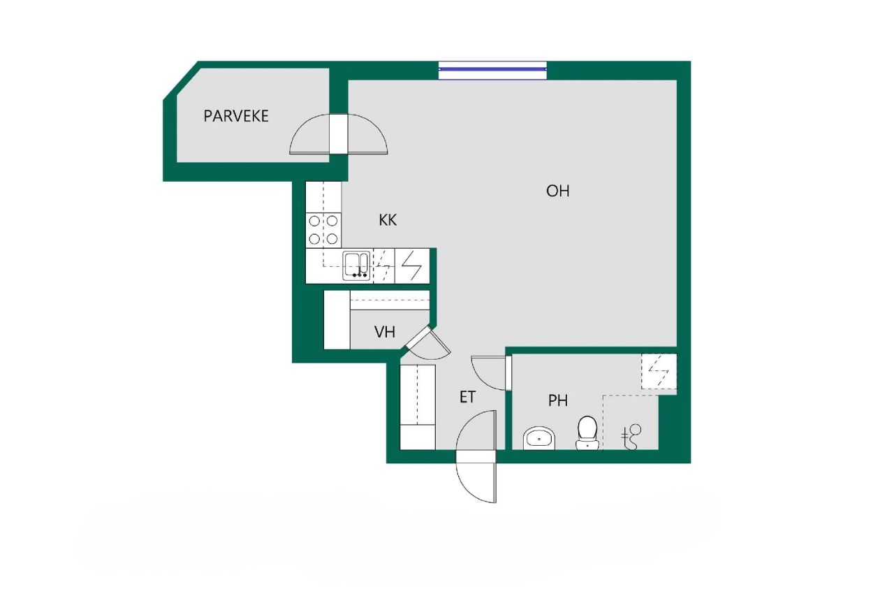 Квартира в Вантаа, Финляндия, 32 м² - фото 2