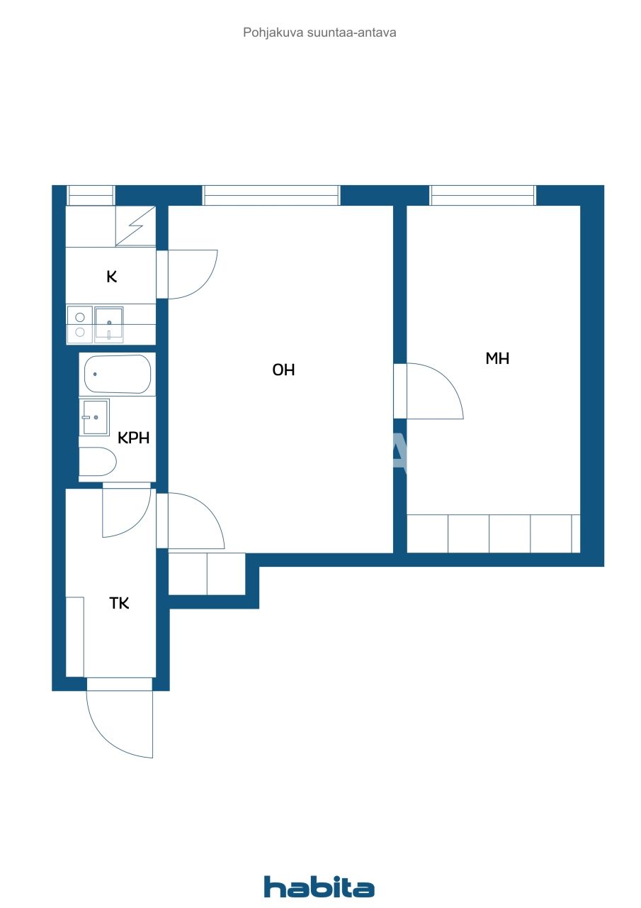 Апартаменты в Порво, Финляндия, 41 м² - фото 2