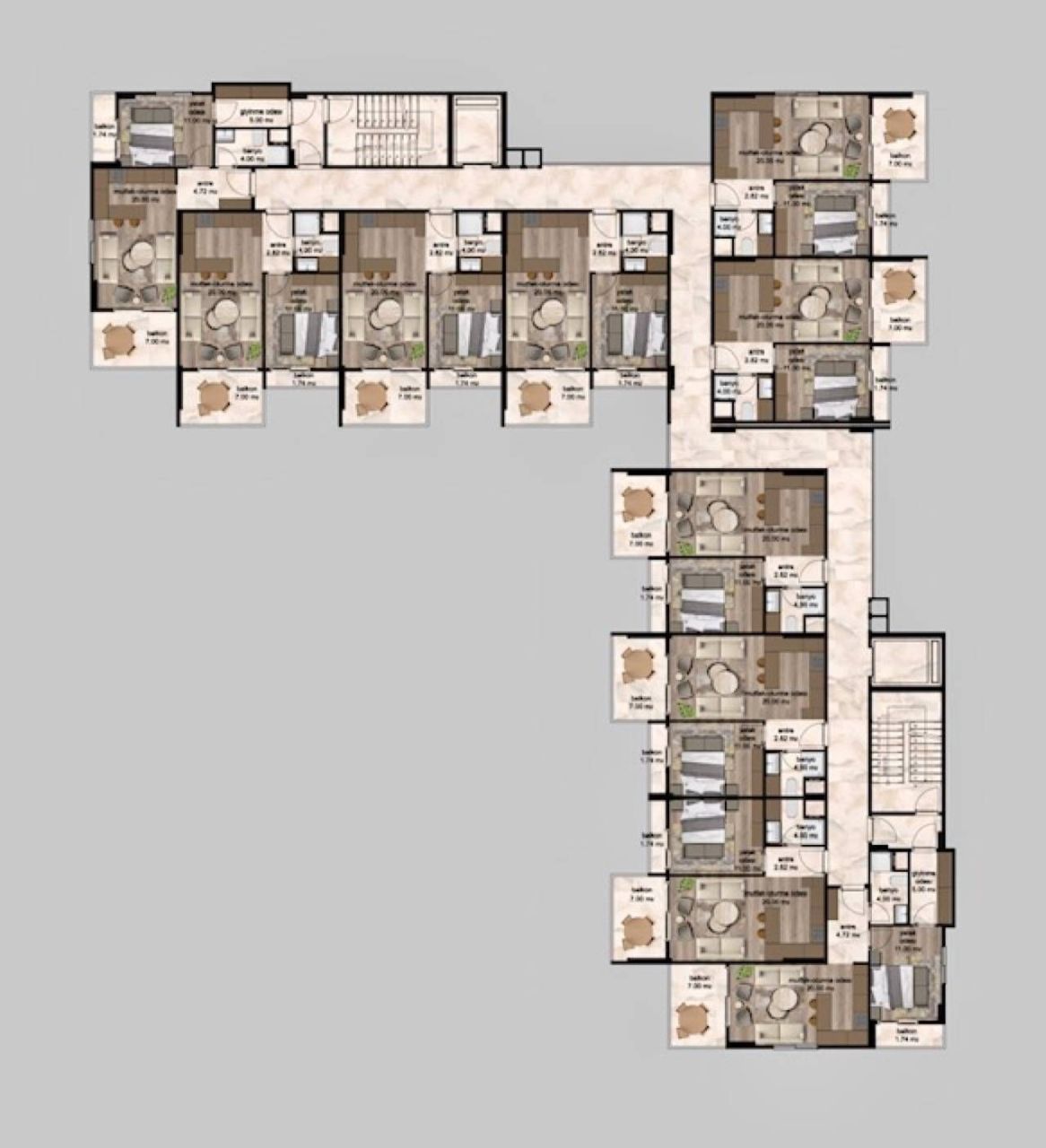 Квартира в Мерсине, Турция, 69 м² - фото 8