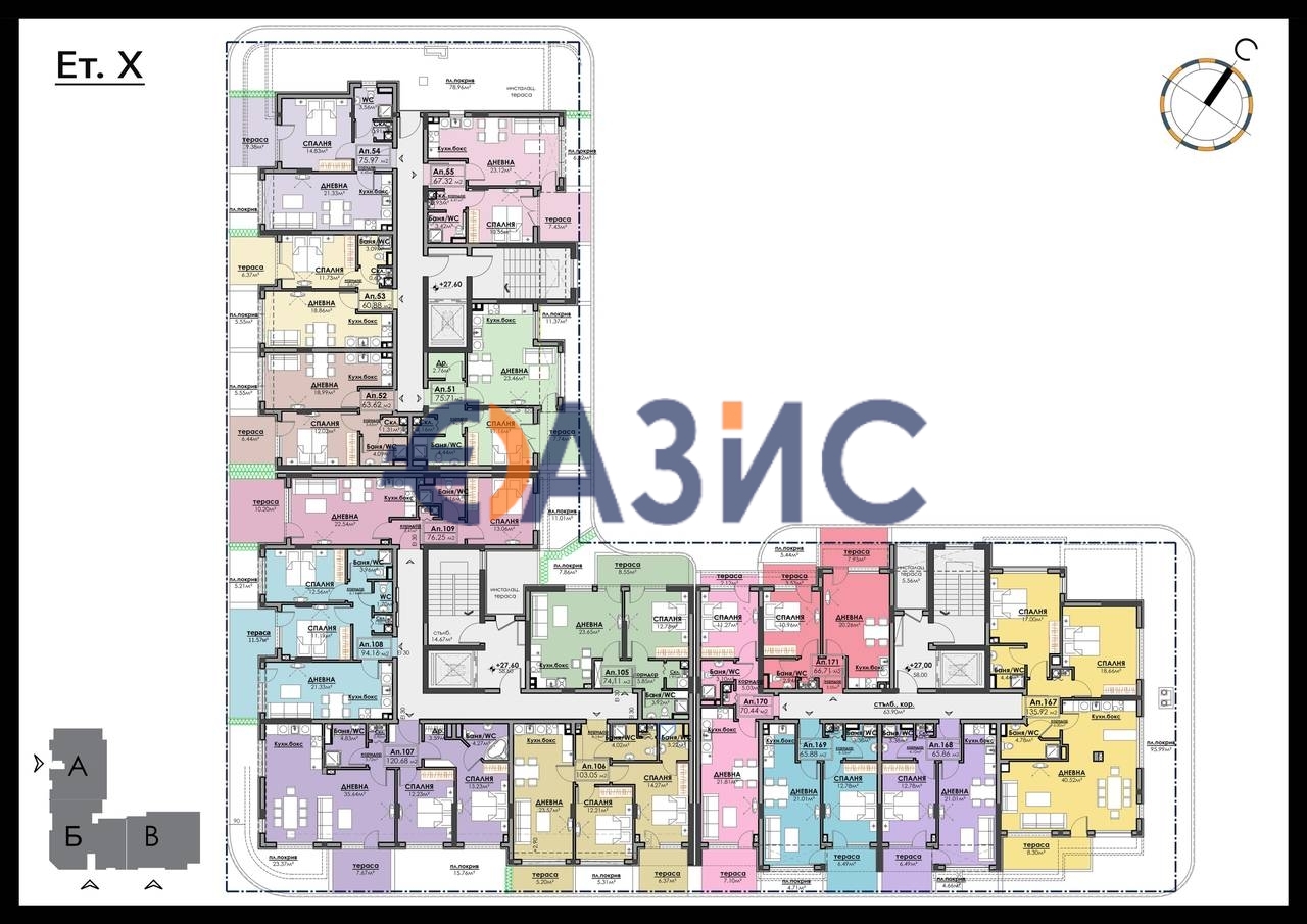 Апартаменты в Бургасе, Болгария, 94.2 м² - фото 15
