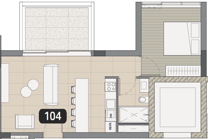 Апартаменты в Лимасоле, Кипр, 61 м² - фото 9