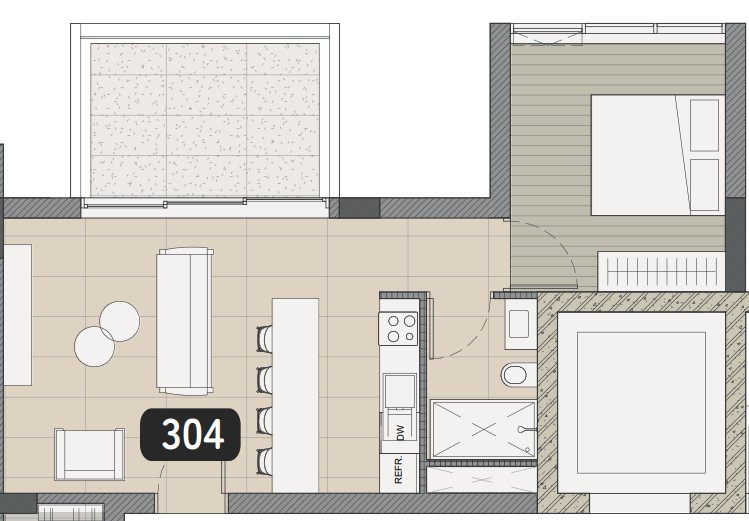 Апартаменты в Лимасоле, Кипр, 61 м² - фото 9