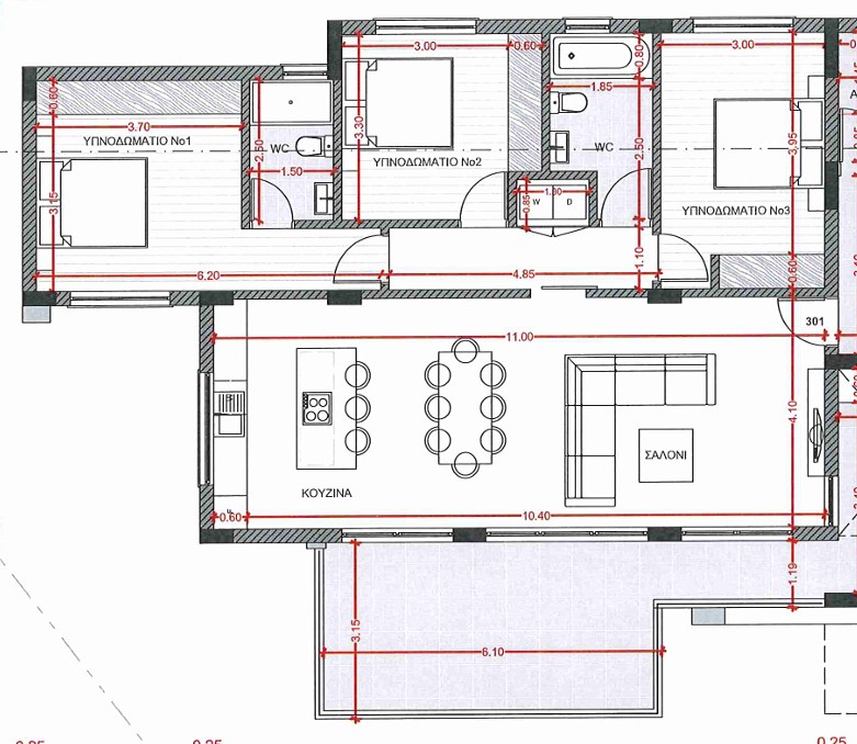 Пентхаус в Лимасоле, Кипр, 138 м² - фото 17