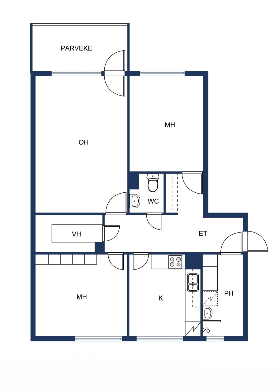 Квартира в Вантаа, Финляндия, 76.5 м² - фото 2