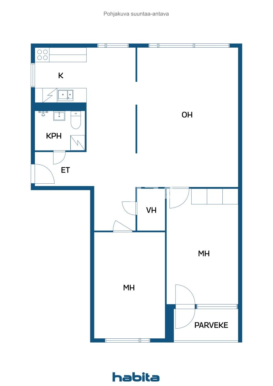 Апартаменты в Вантаа, Финляндия, 75 м² - фото 2
