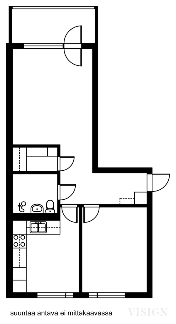 Квартира в Вантаа, Финляндия, 59.5 м² - фото 3
