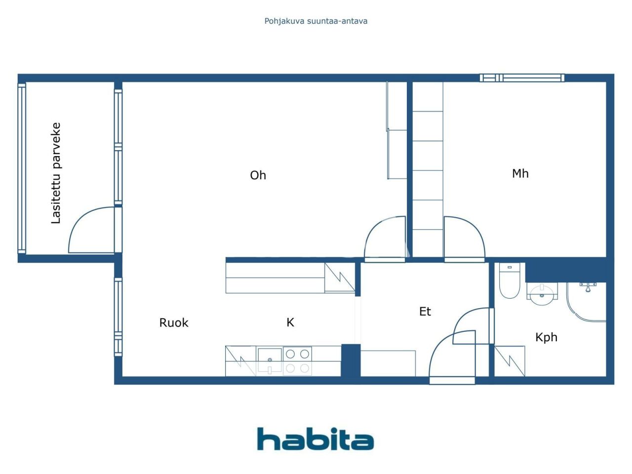 Апартаменты в Вантаа, Финляндия, 55 м² - фото 2