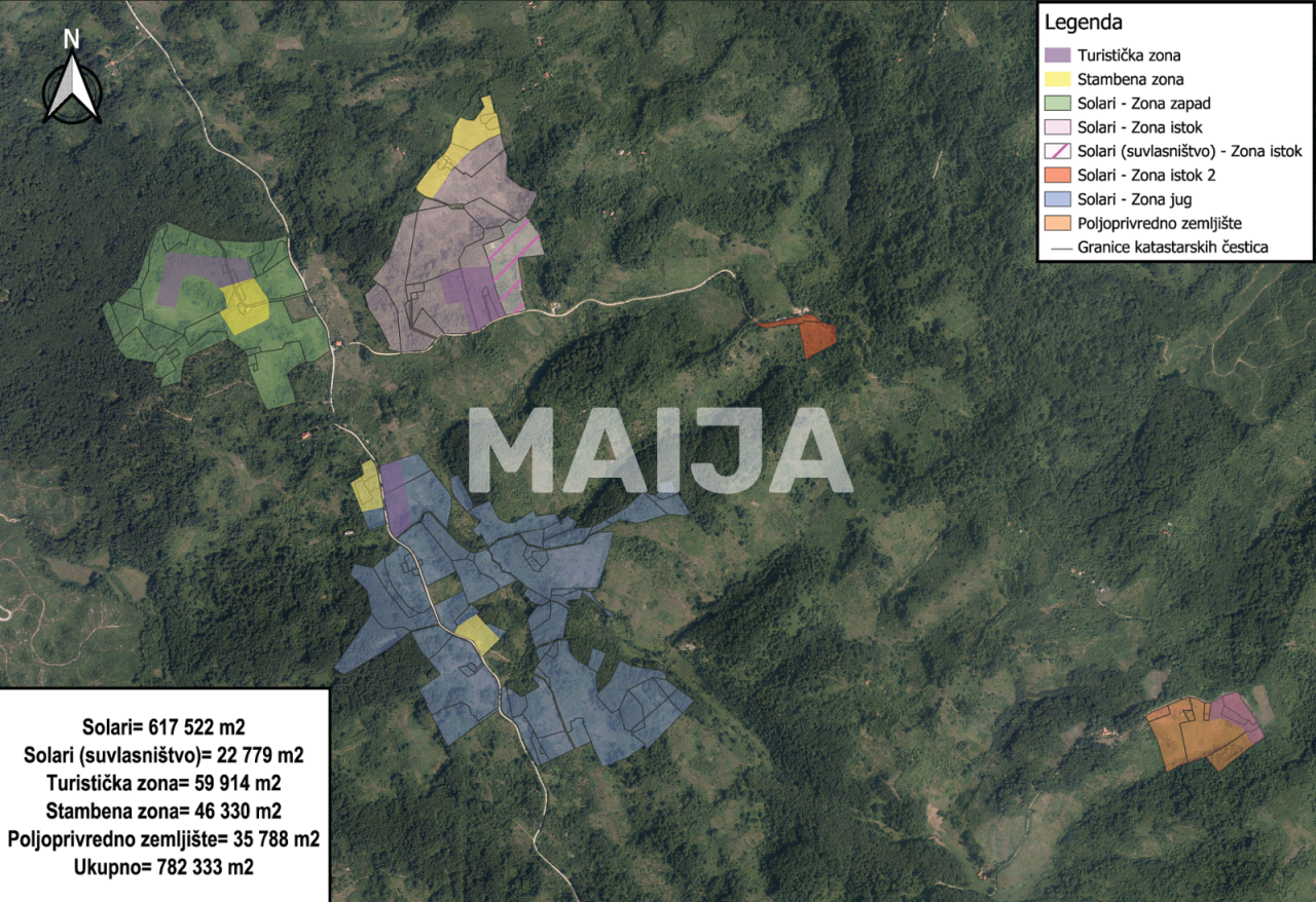 Земля в Слуне, Хорватия, 782 333 м² - фото 5