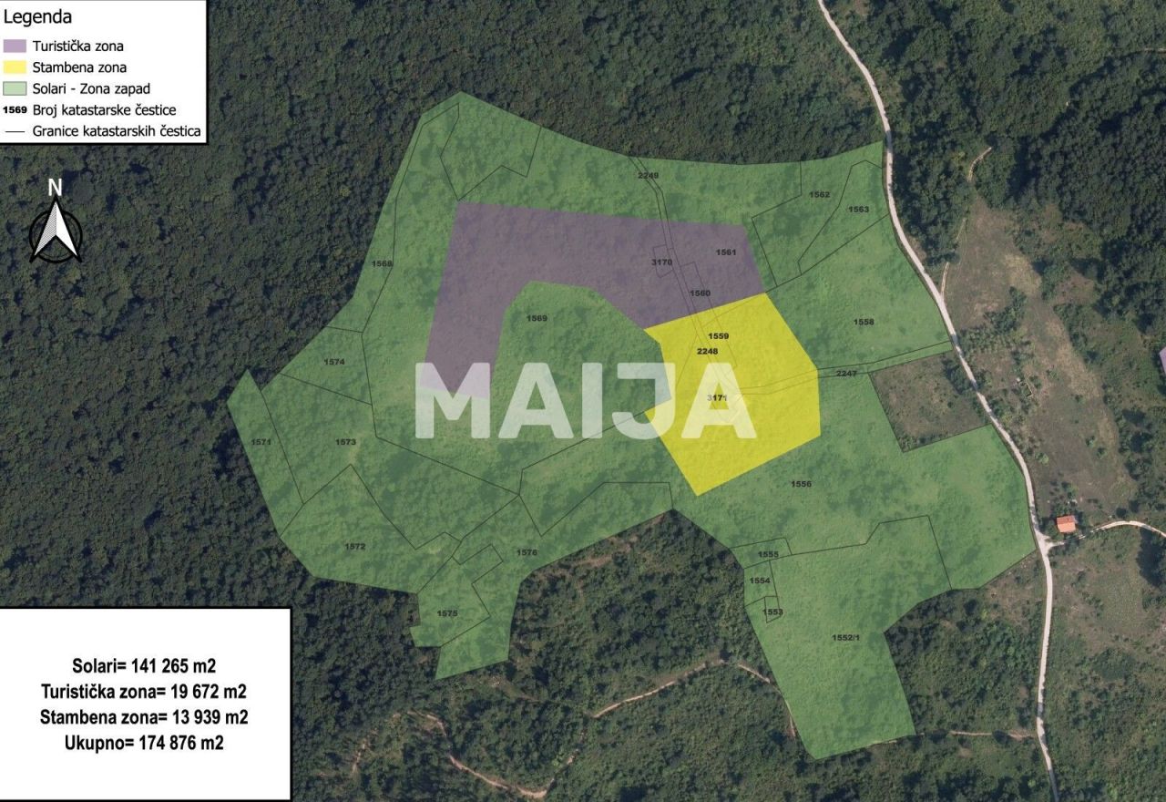 Земля в Слуне, Хорватия, 782 333 м² - фото 16