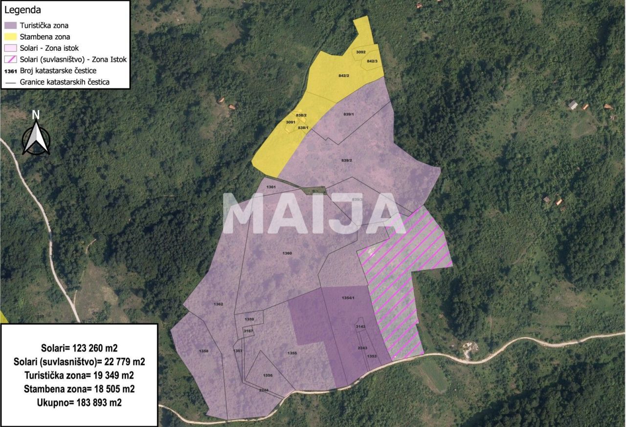 Земля в Слуне, Хорватия, 782 333 м² - фото 17