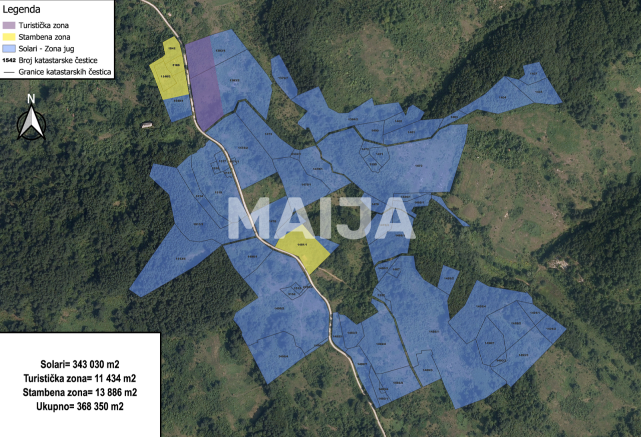 Земля в Слуне, Хорватия, 782 333 м² - фото 19