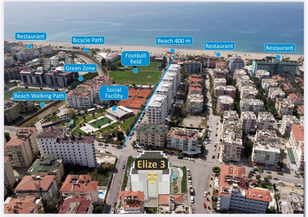 Апартаменты в Алании, Турция, 55 м² - фото 2