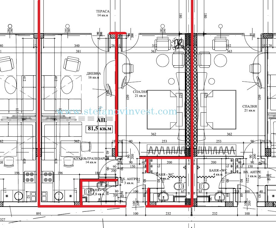 Апартаменты в Бяле, Болгария, 107 м² - фото 2