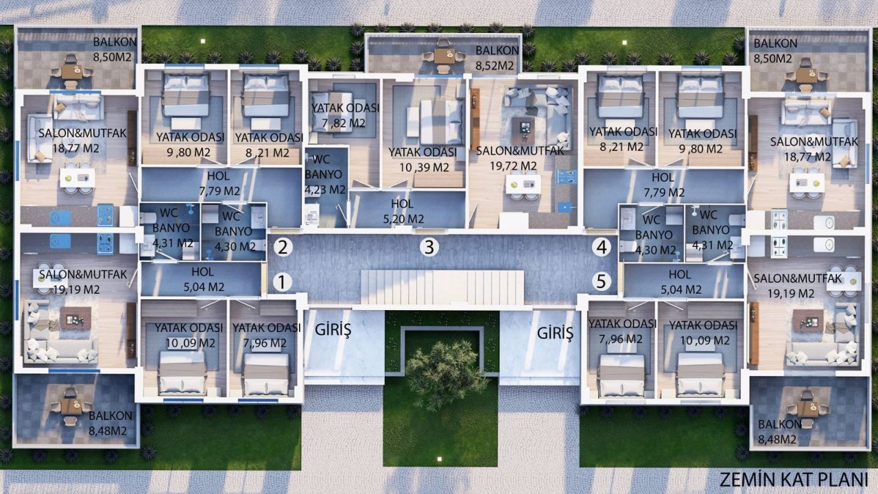 Квартира в Фетхие, Турция, 65 м² - фото 15