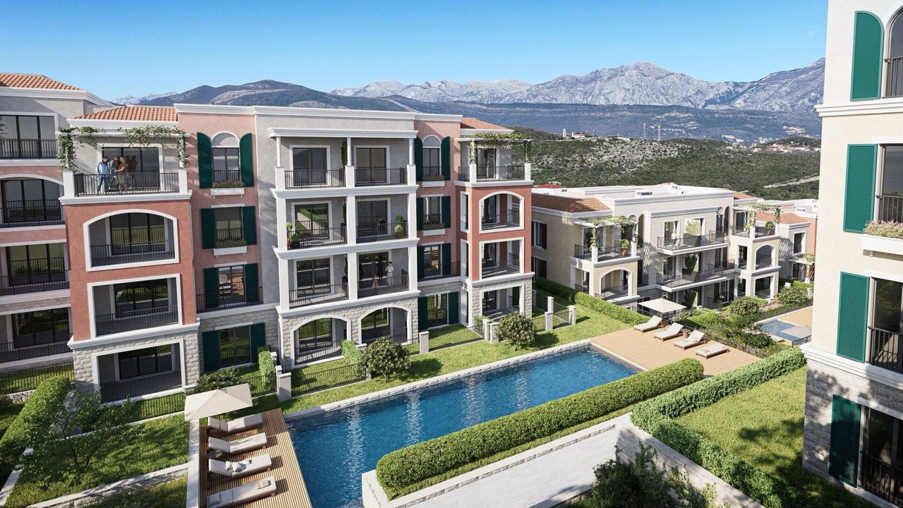Квартира на полуострове Луштица, Черногория, 71 м² - фото 1