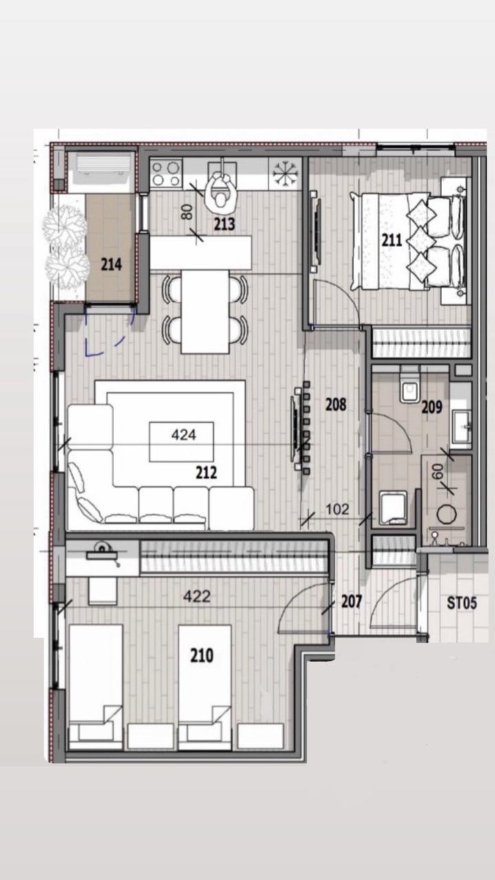 Апартаменты в Тивате, Черногория, 100 м² - фото 10