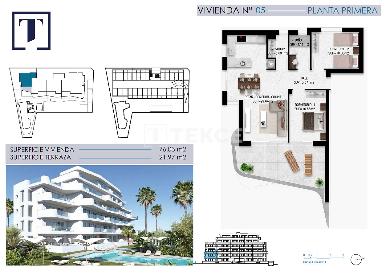 Апартаменты в Пилар-де-ла-Орадада, Испания, 70 м² - фото 12