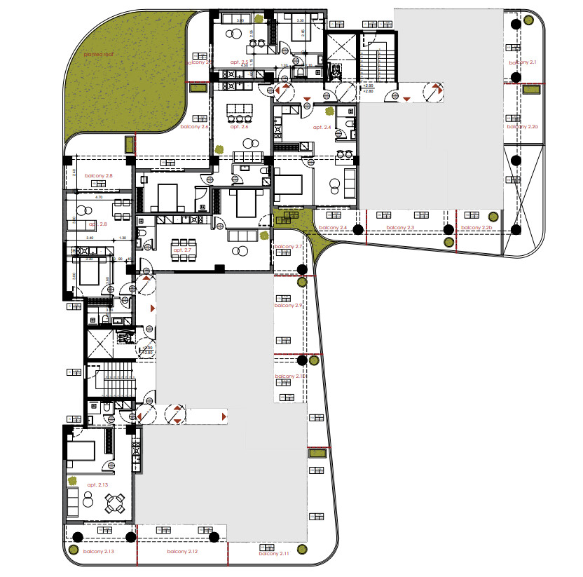 Квартира в Салониках, Греция, 52 м² - фото 2