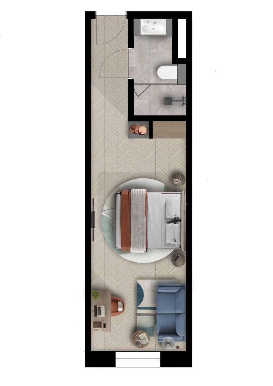 Отель, гостиница Бухарест, Румыния, 26 м² - фото 5