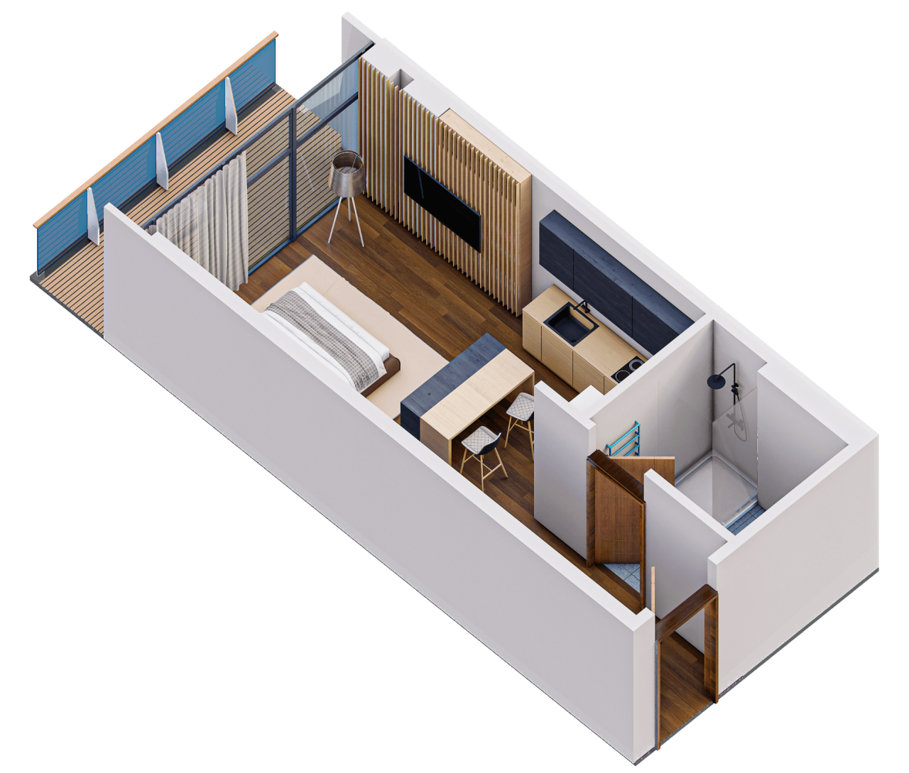 Апартаменты в Кобулети, Грузия, 35 м² - фото 7