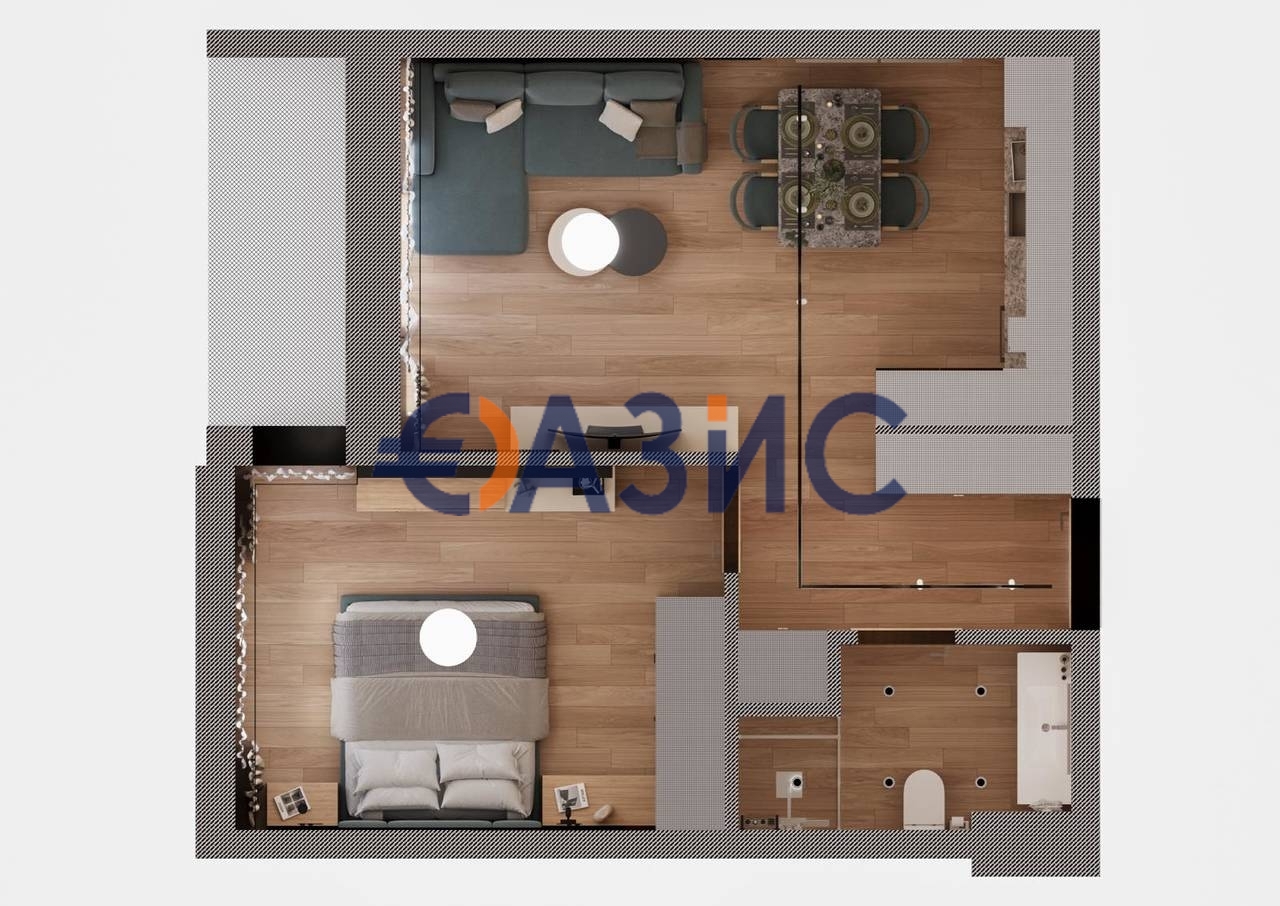 Апартаменты в Святом Власе, Болгария, 64.3 м² - фото 11