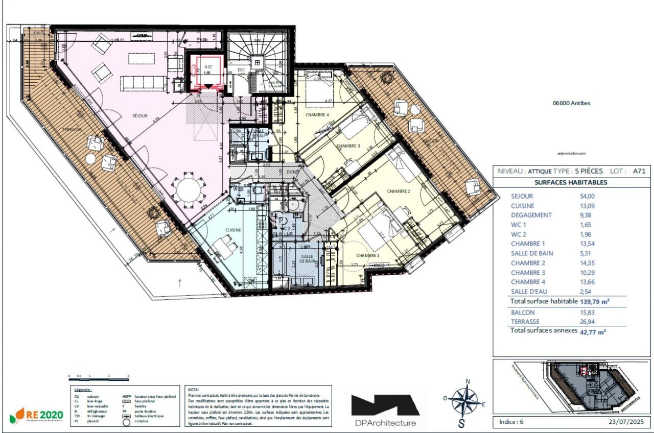 Апартаменты в Антибе, Франция, 140 м² - фото 6