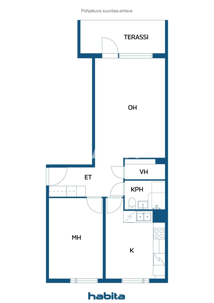 Апартаменты в Тампере, Финляндия, 57 м² - фото 2