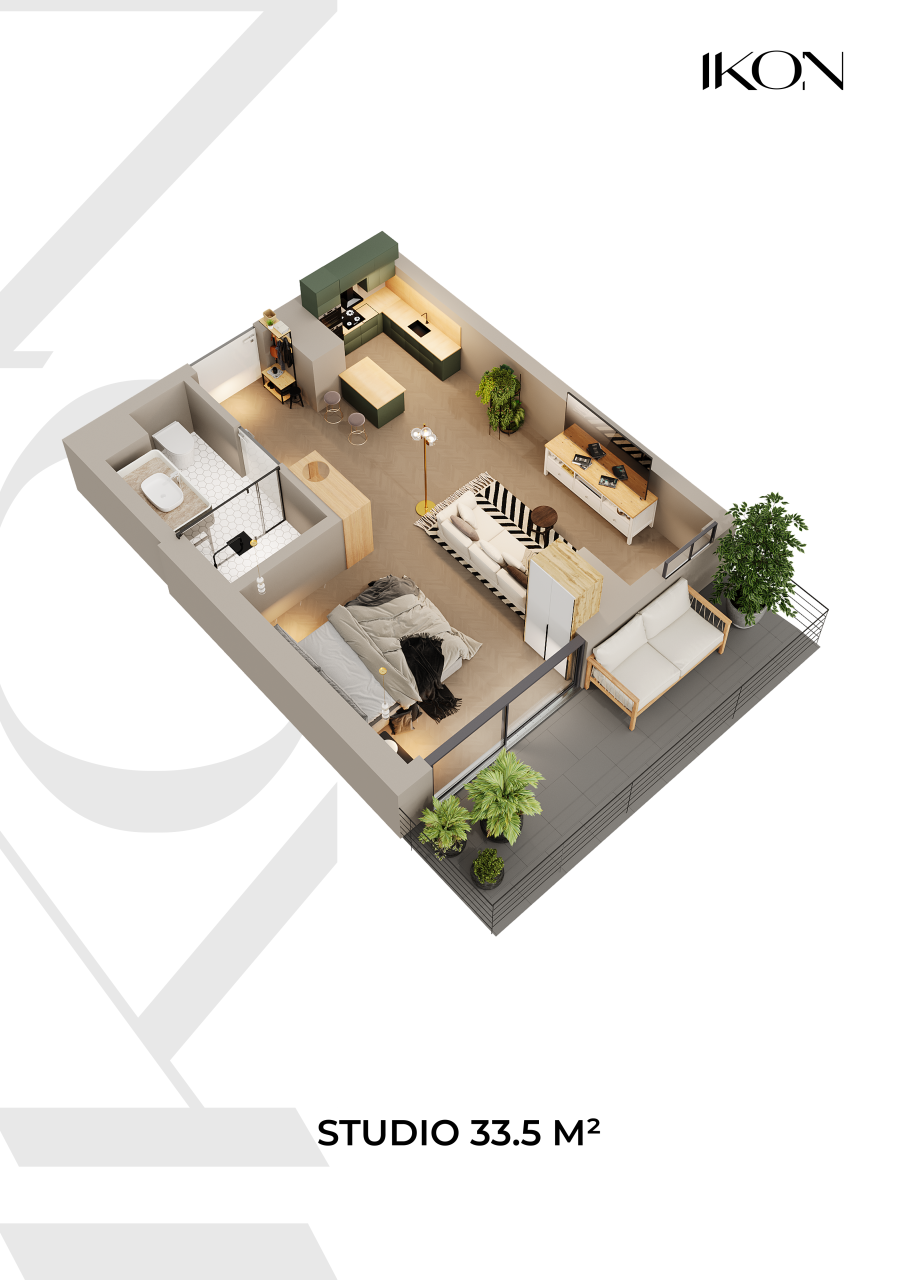 Квартира в Батуми, Грузия, 33.5 м² - фото 9