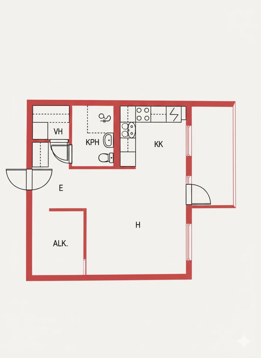 Квартира в Вантаа, Финляндия, 36.5 м² - фото 2