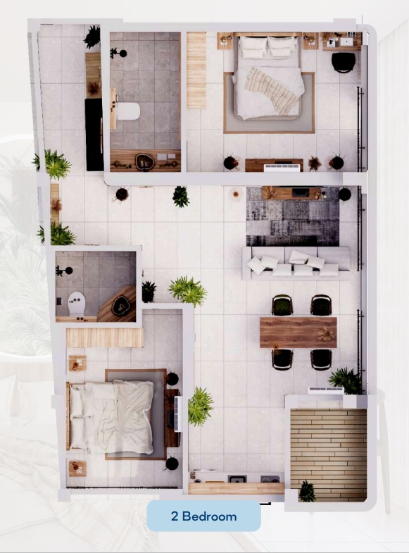 Апартаменты в Семиньяке, Индонезия, 40.7 м² - фото 9