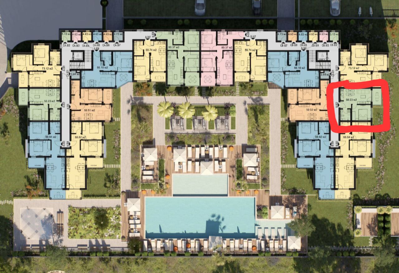 Квартира на Солнечном берегу, Болгария, 50 м² - фото 17