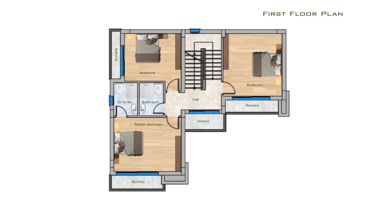 Дом в Алсанджаке, Кипр, 130 м² - фото 12