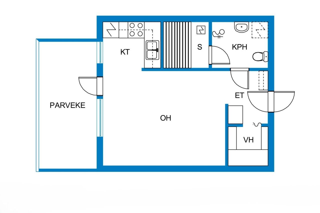 Квартира в Вантаа, Финляндия, 30.5 м² - фото 2