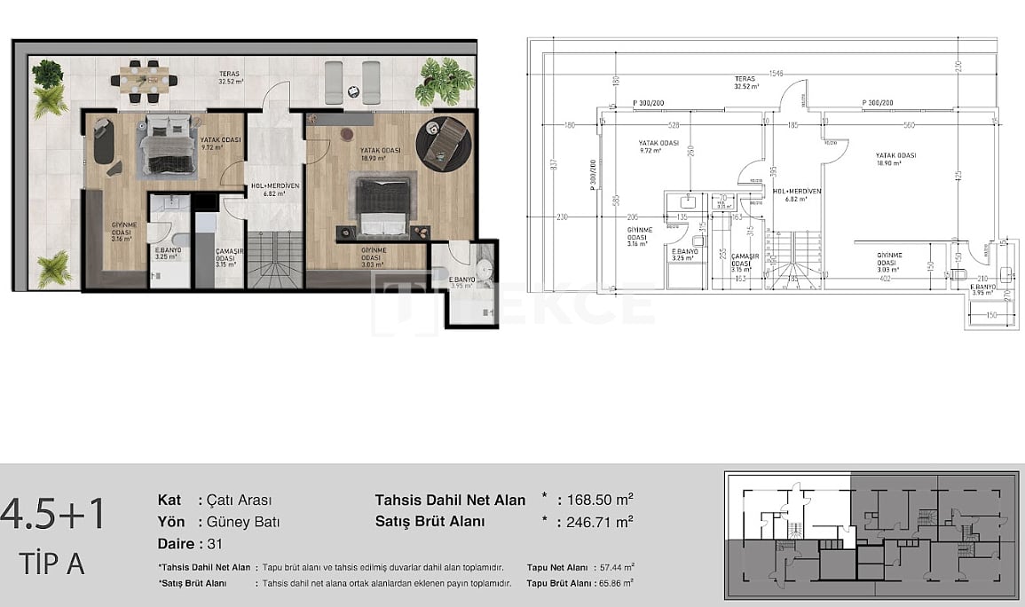 Апартаменты в Аташехире, Турция, 226 м² - фото 12