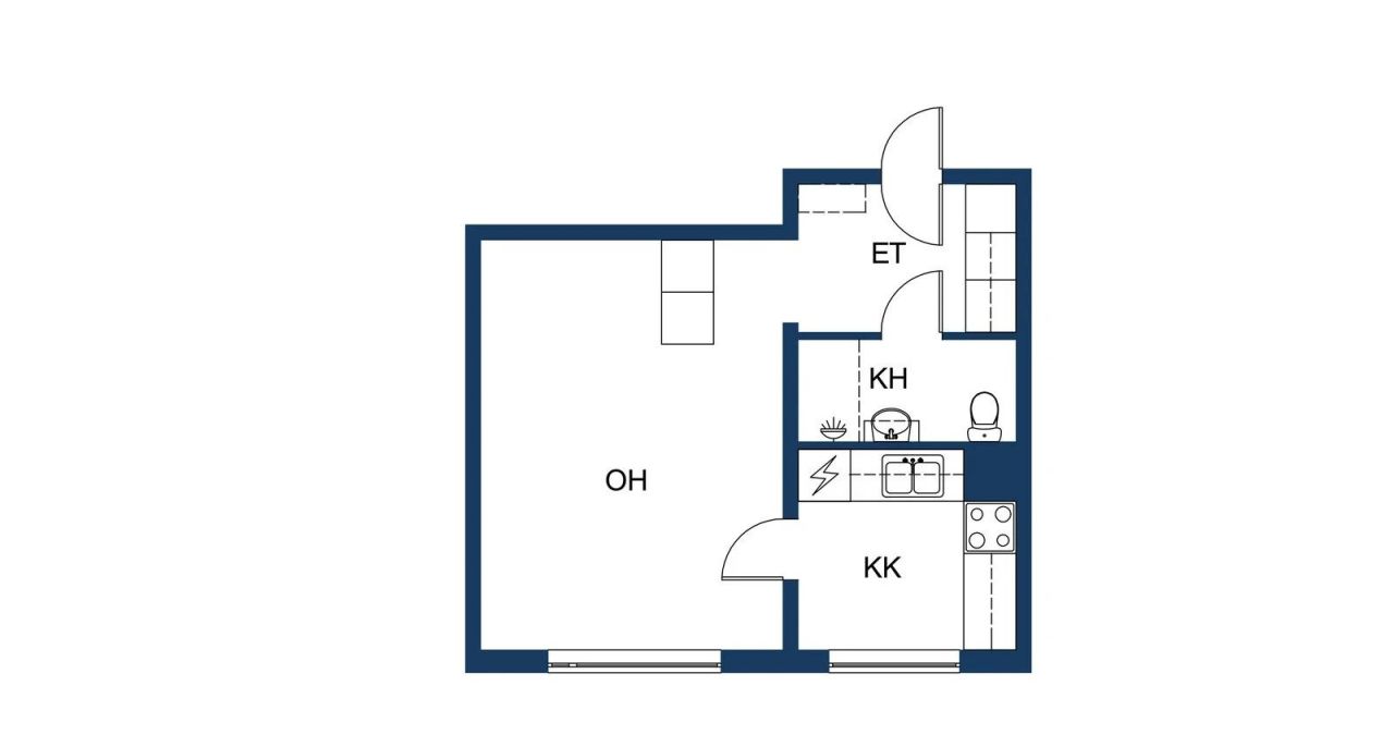 Квартира в Хельсинки, Финляндия, 30 м² - фото 2