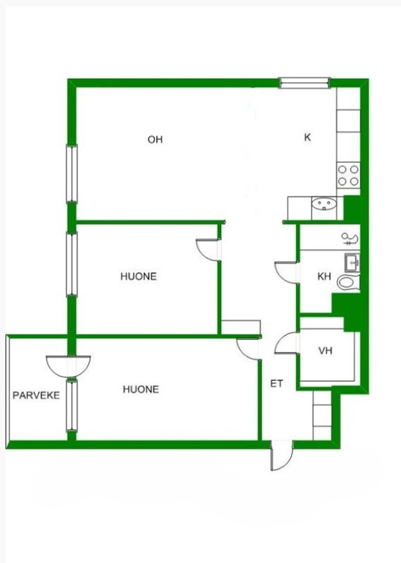 Квартира в Вантаа, Финляндия, 70.5 м² - фото 2