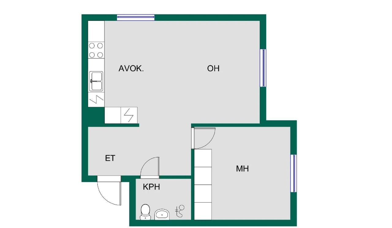 Квартира в Вантаа, Финляндия, 45.5 м² - фото 3