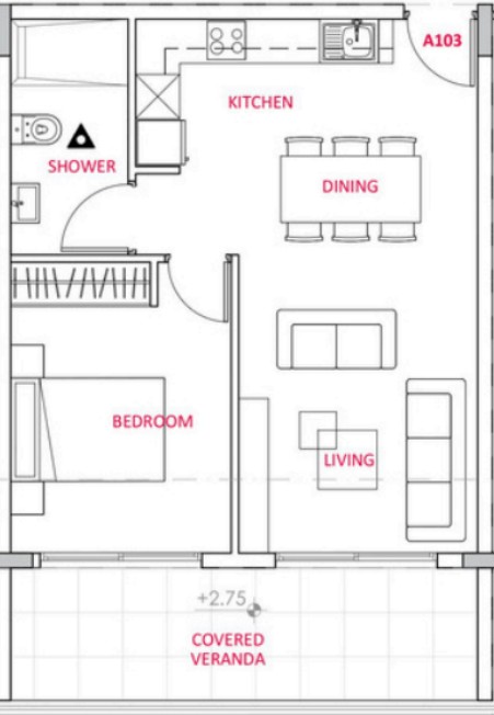 Апартаменты в Пафосе, Кипр, 63 м² - фото 9