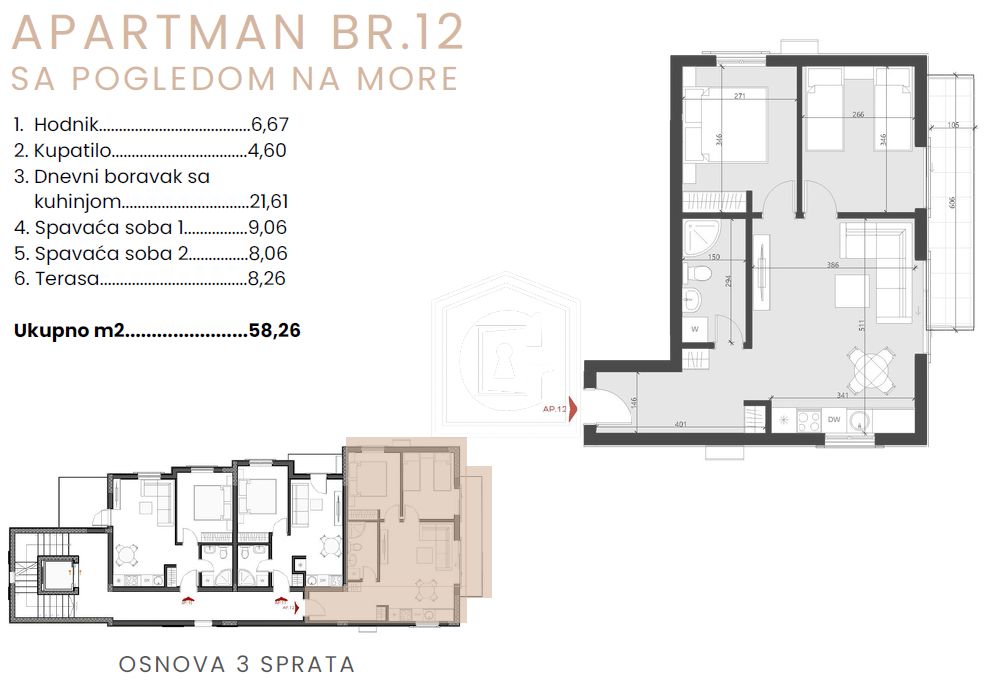Апартаменты в Бечичи, Черногория, 34 м² - фото 14