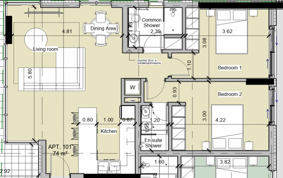 Апартаменты в Лимасоле, Кипр, 100 м² - фото 5