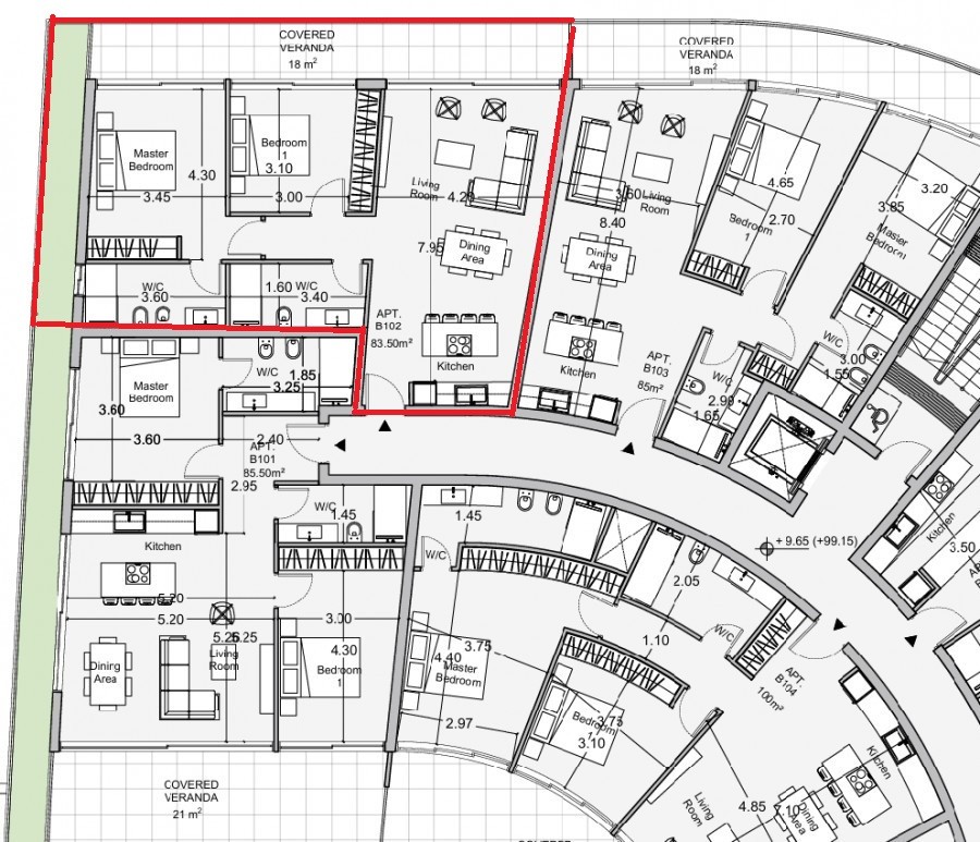 Апартаменты в Пафосе, Кипр, 96 м² - фото 13