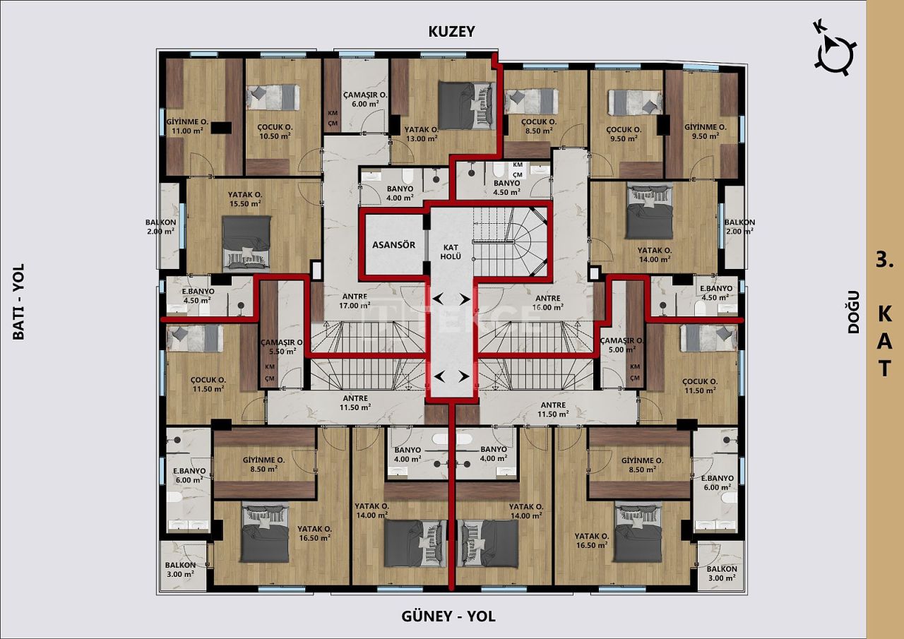 Апартаменты в Анталии, Турция, 110 м² - фото 15