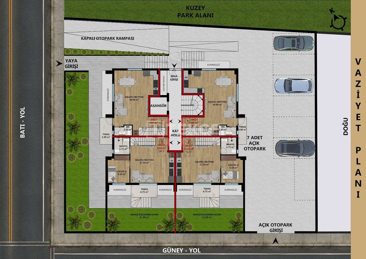 Апартаменты в Анталии, Турция, 110 м² - фото 16