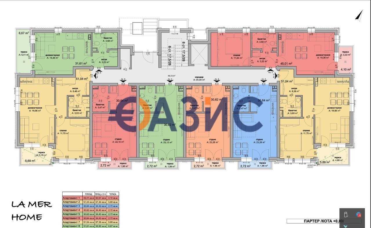 Апартаменты на Солнечном берегу, Болгария, 63 м² - фото 16