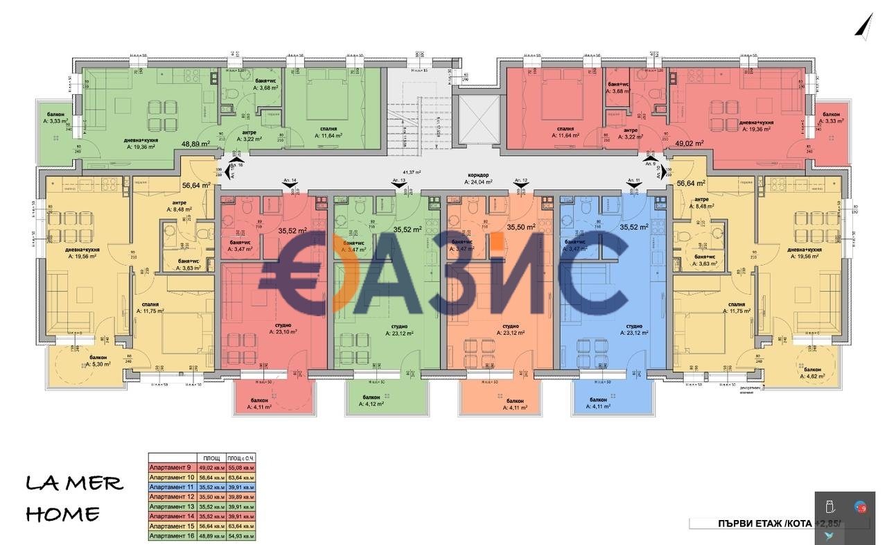 Апартаменты на Солнечном берегу, Болгария, 39.9 м² - фото 17