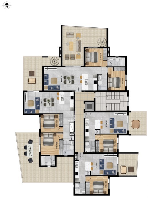 Апартаменты в Лимасоле, Кипр, 63 м² - фото 12