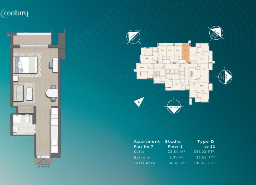 Квартира в Дубае, ОАЭ, 38 м² - фото 8