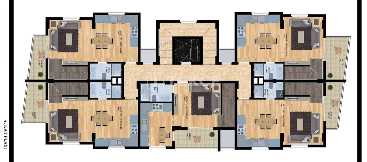 Пентхаус в Алании, Турция, 135 м² - фото 13