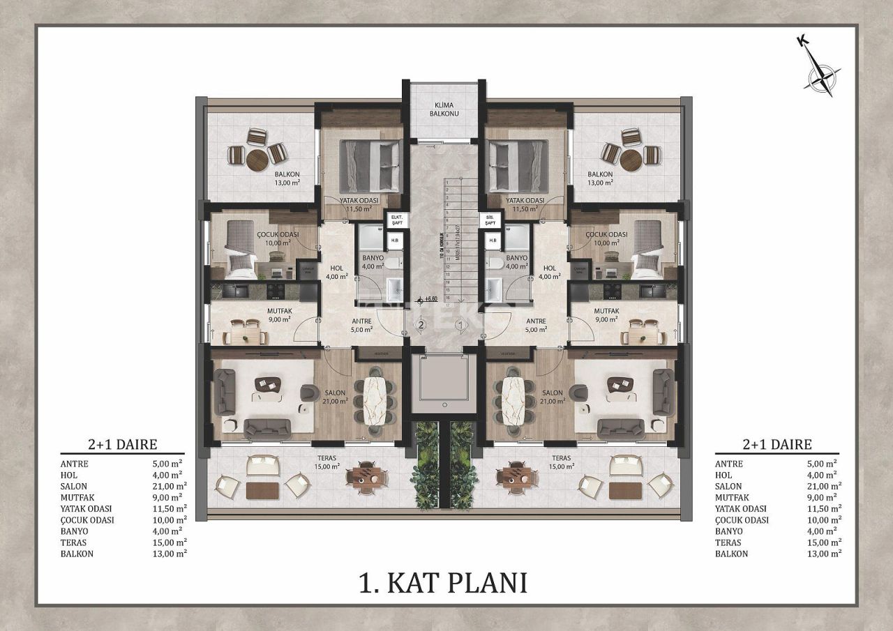 Апартаменты в Анталии, Турция, 125 м² - фото 15