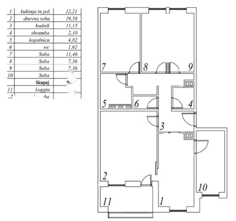Квартира в Любляне, Словения, 86 м² - фото 1